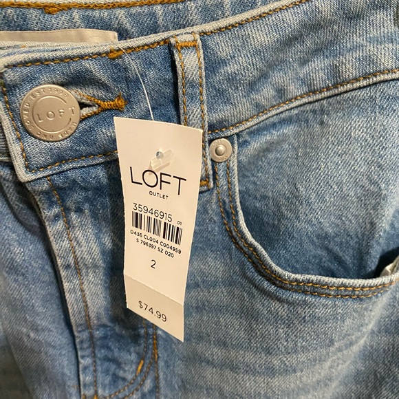 NWT LOFT denim midi skirt - Picture 2 of 4